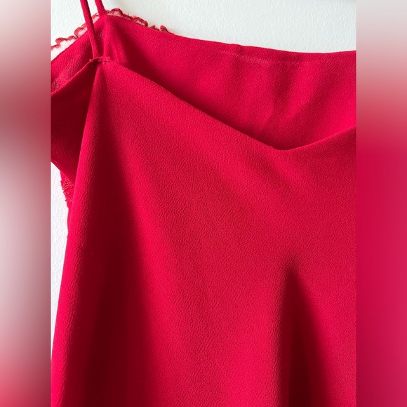 Vintage Dollar Red Formal/Prom Sequin Slit Asymmetrical Dress - Picture 16 of 16